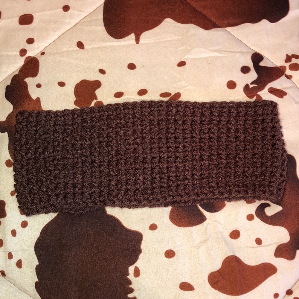 New Crocheted Brown Headband